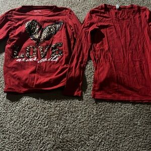 Two red shirts for any occasion